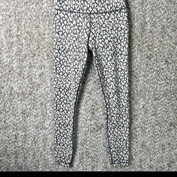 Varley Century Legging High Rise Leggings Lead Cheetah Strech Gray Pant XL NEW - Picture 5 of 9